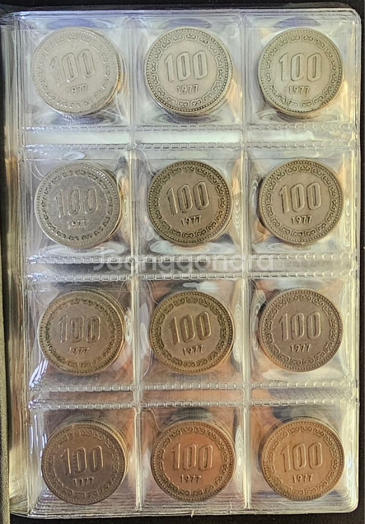한국은행(1977년)100주~120개--1