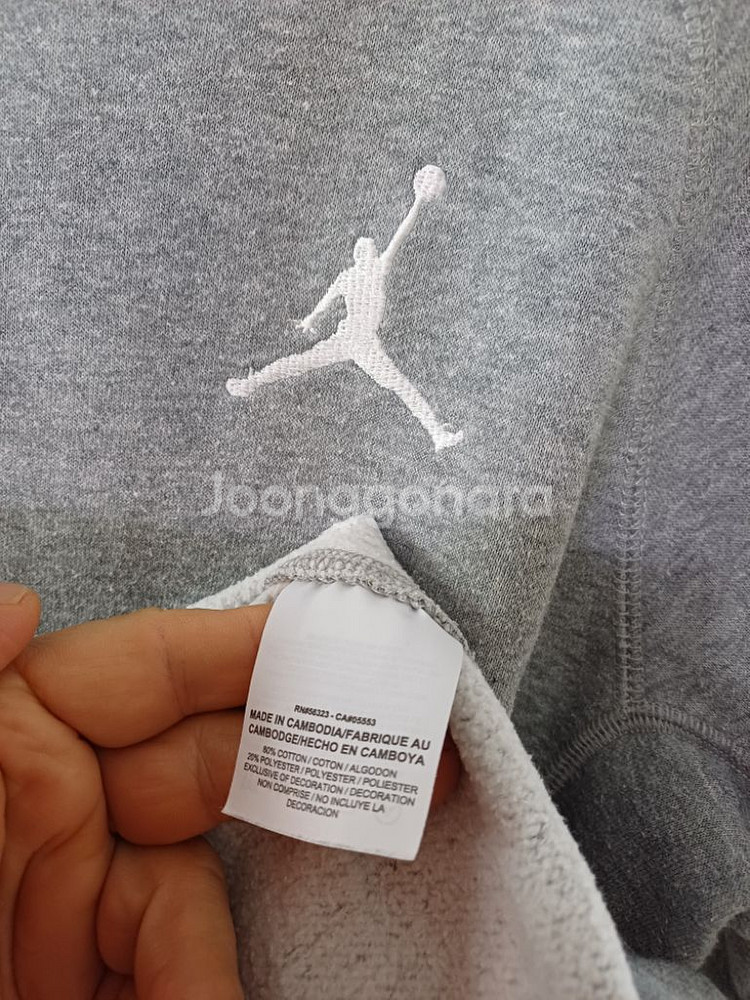 여성 나이키 에어조던 기모 맨투맨 (오버핏90-95)--5