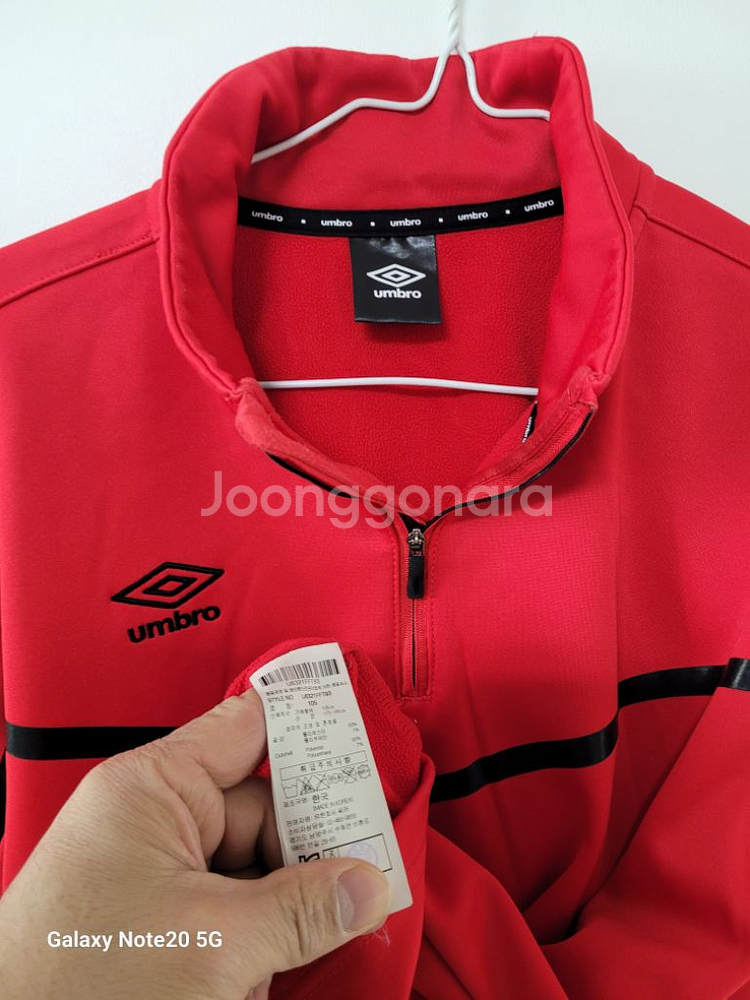 남성 엄브로 기모 반집업 긴팔티셔츠 (스판105)--5