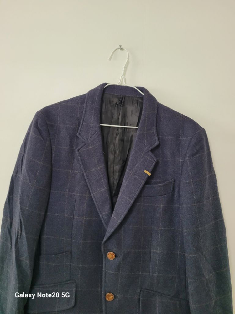 남성 커스텀멜로우 울100% 캐주얼 모직자켓(슬림95)--1