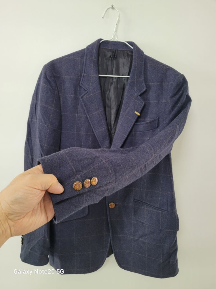 남성 커스텀멜로우 울100% 캐주얼 모직자켓(슬림95)--3