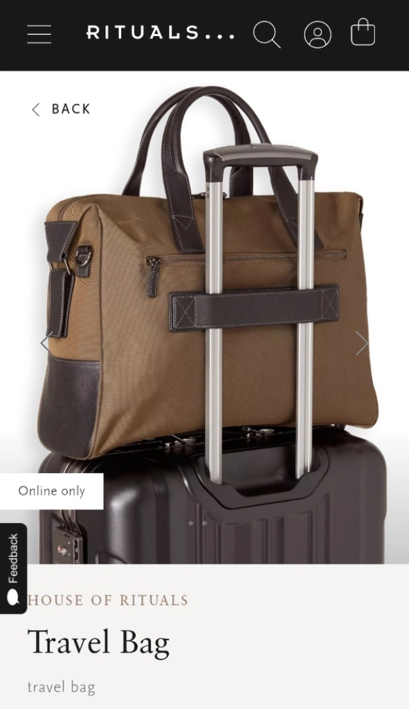 rituals travel bag 여행가방 이미지