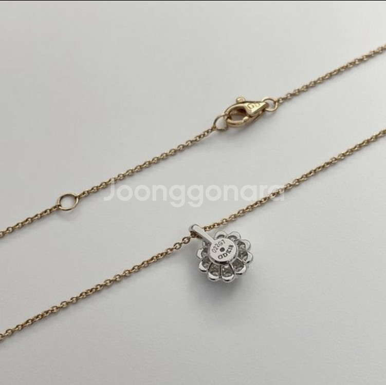 18k 골든듀 다이아 목걸이(2C)--3