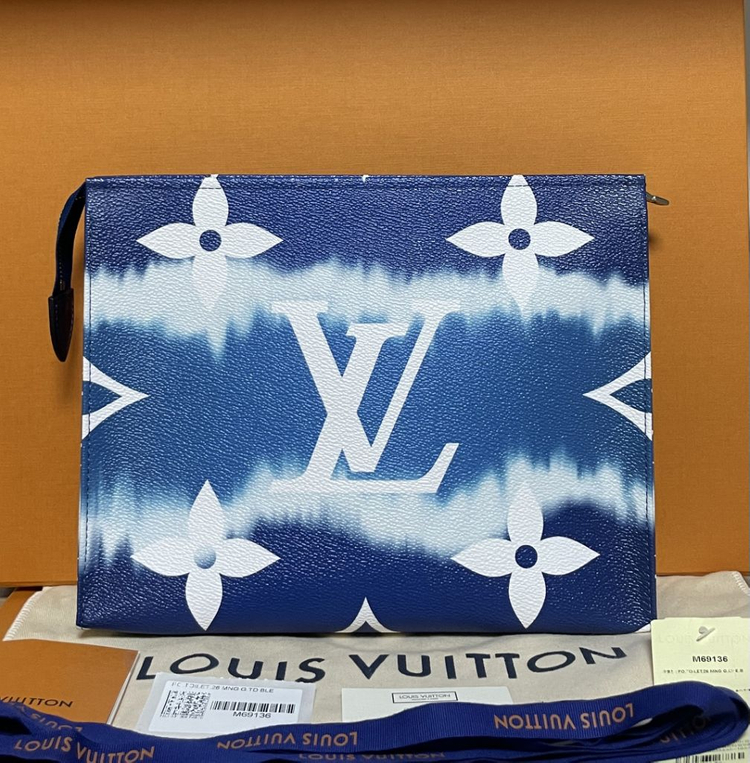 한정판 루이비통 에스칼 포쉐트 토일렛26 블루--1