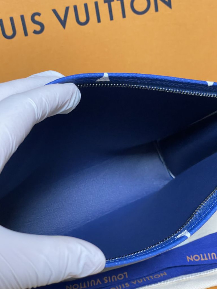 한정판 루이비통 에스칼 포쉐트 토일렛26 블루--4