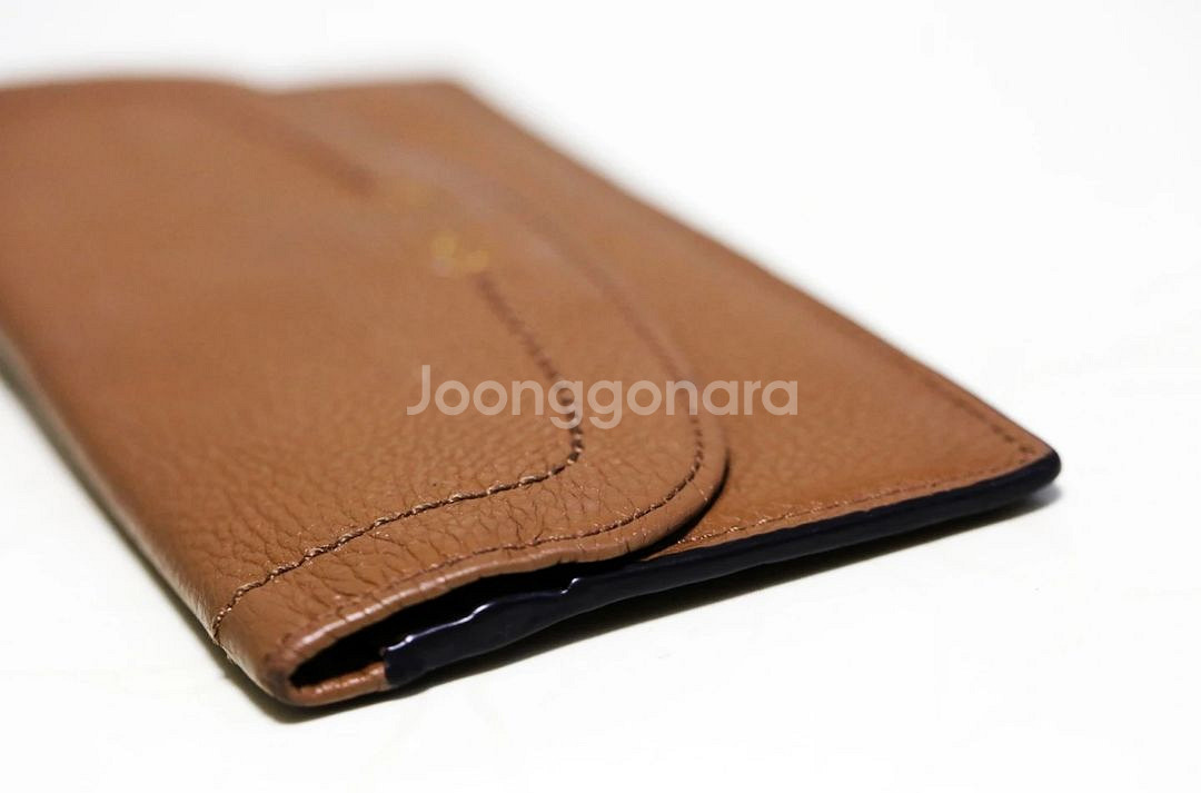 코치 COACH 남녀공용 부드러운 가죽 브라운 장지갑--0