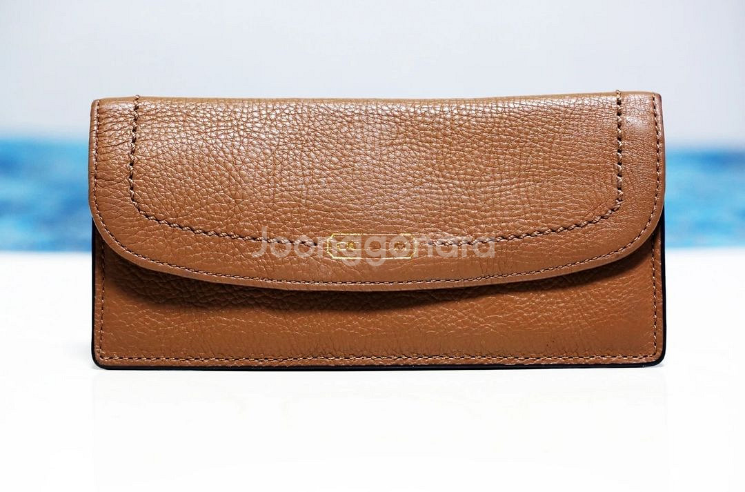 코치 COACH 남녀공용 부드러운 가죽 브라운 장지갑--6