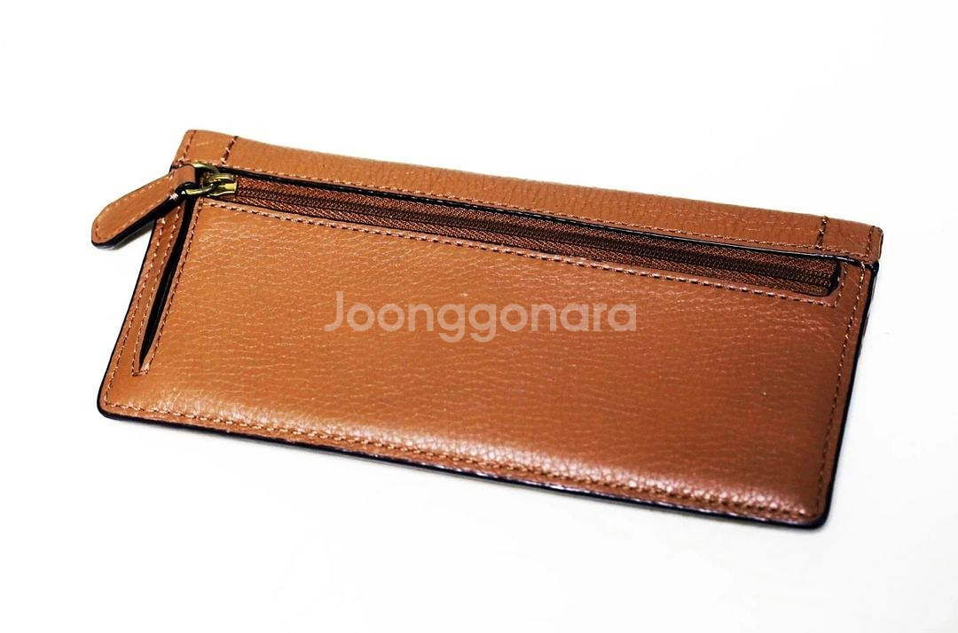 코치 COACH 남녀공용 부드러운 가죽 브라운 장지갑--7