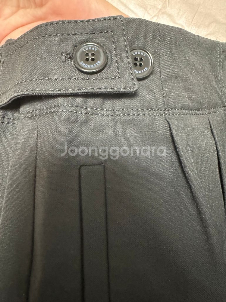 럭키슈에뜨 블랙 배기바지 36 (드라이 완료)--4