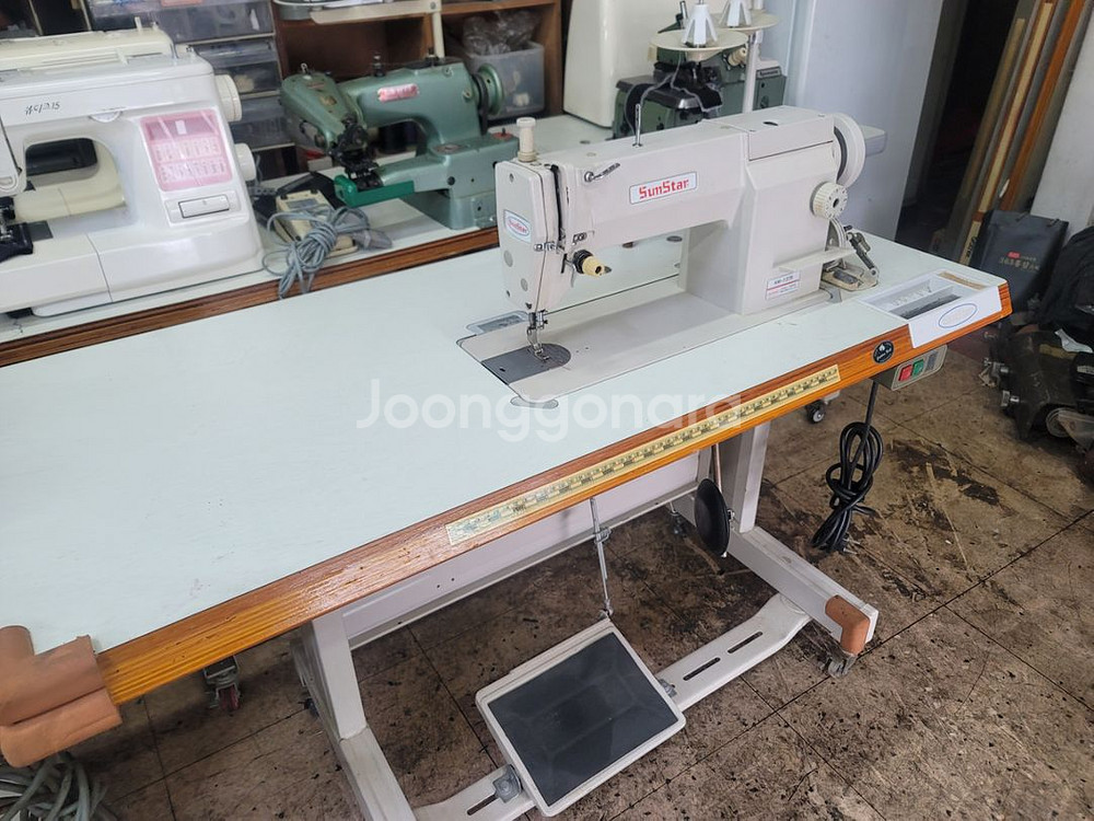 중고미싱 공업용미싱 썬스타미싱 썬스타137B 땀수7mm--3