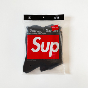 Supreme Hanes 슈프림 헤인즈 크루 삭스 4팩