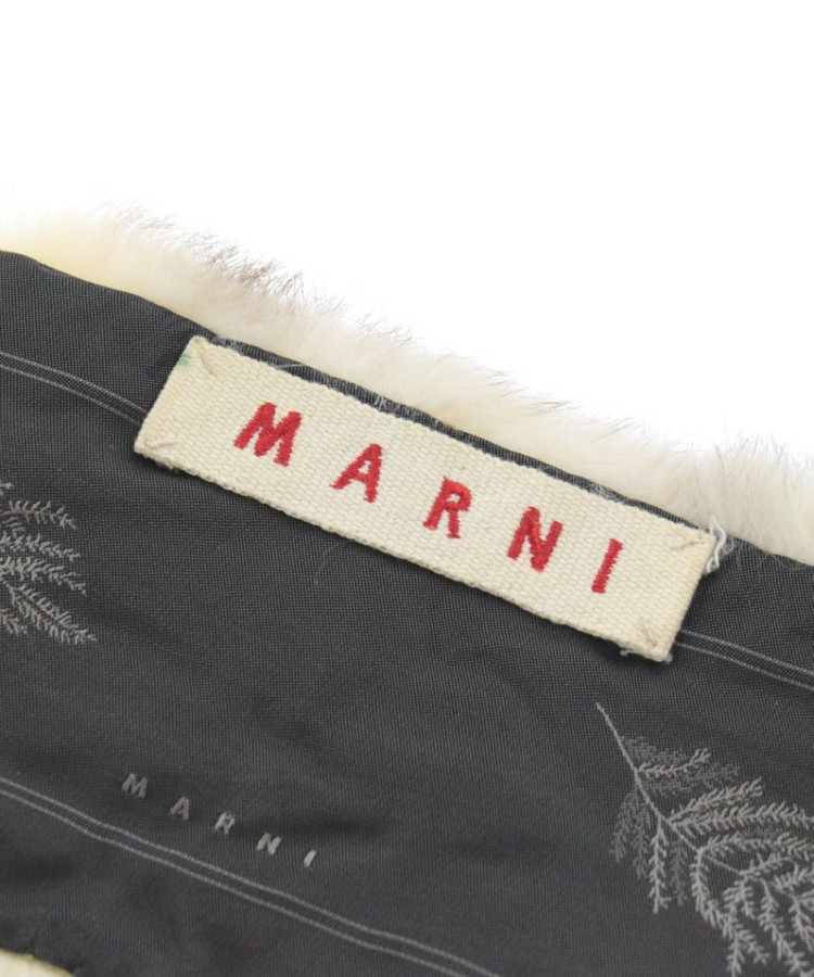 명품 MARNI 마르니 조형목걸이 라쿤퍼 콤비 머플러 이미지