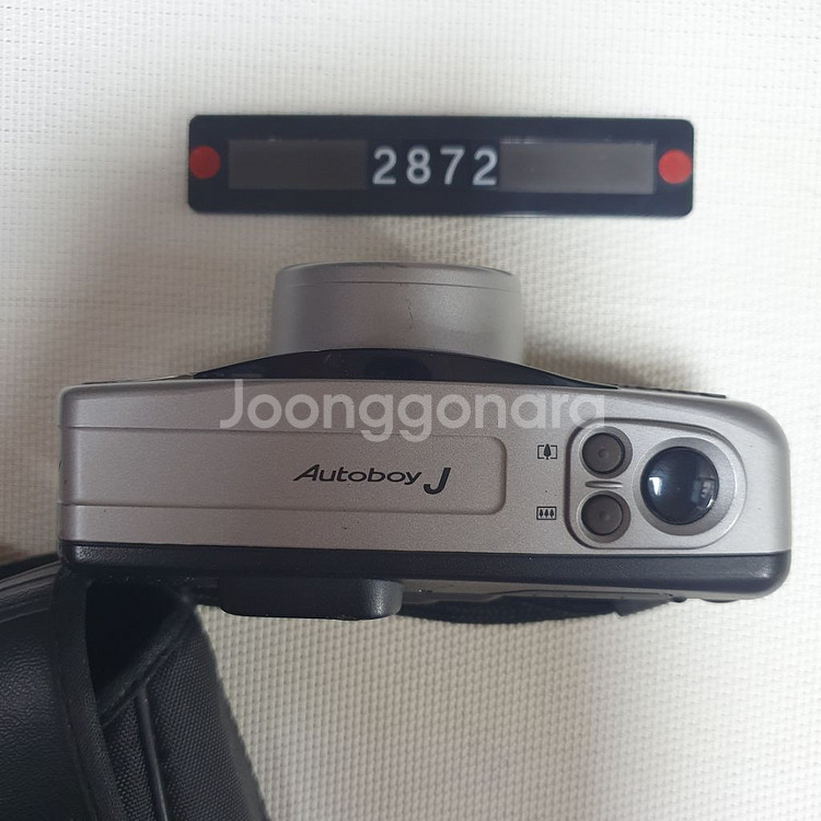 캐논 오토보이 J 파노라마 필름카메라 실버바디 파우치포--1