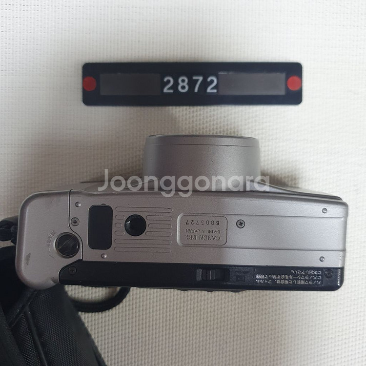 캐논 오토보이 J 파노라마 필름카메라 실버바디 파우치포--3