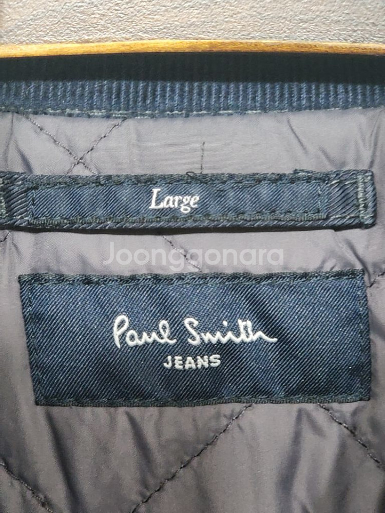 (XL) 폴스미스 골덴카라 점퍼 네이비 안감누빔 자켓--2