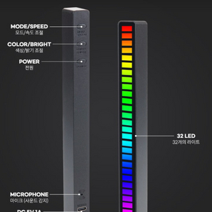 소리반응 LED 이퀄라이저 조명