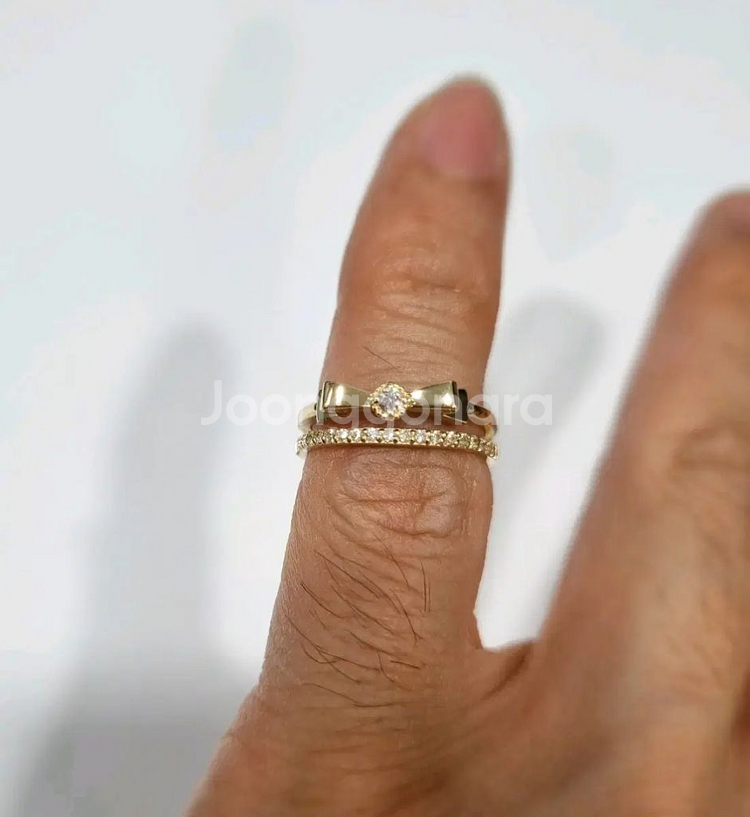14k 리본반지 18k 반지--4
