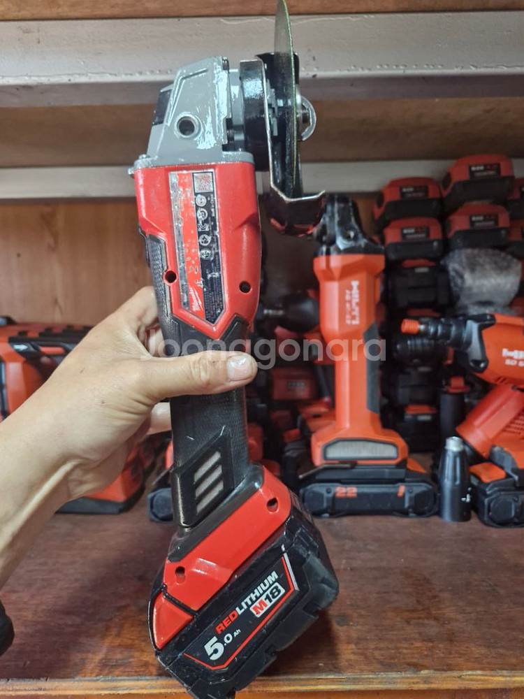 밀워키그라인더M18FSAG100X.5인치.최상급10번--3