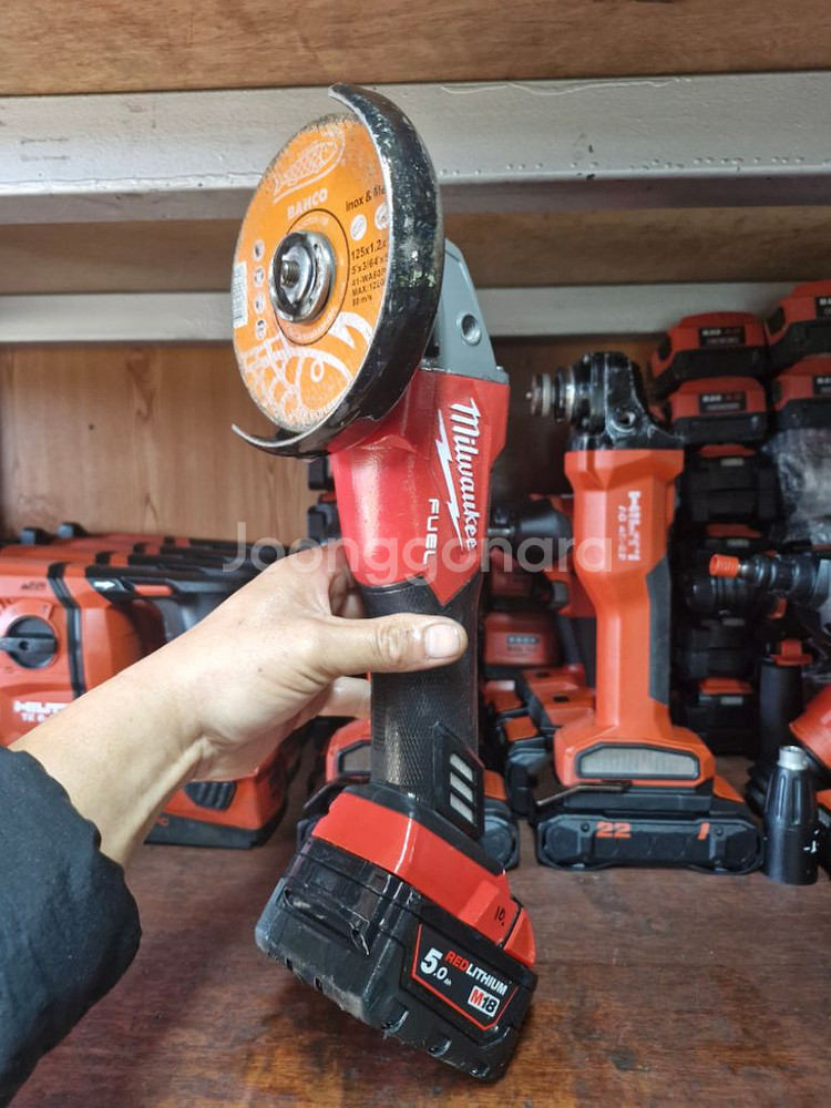 밀워키그라인더M18FSAG100X.5인치.최상급10번--5