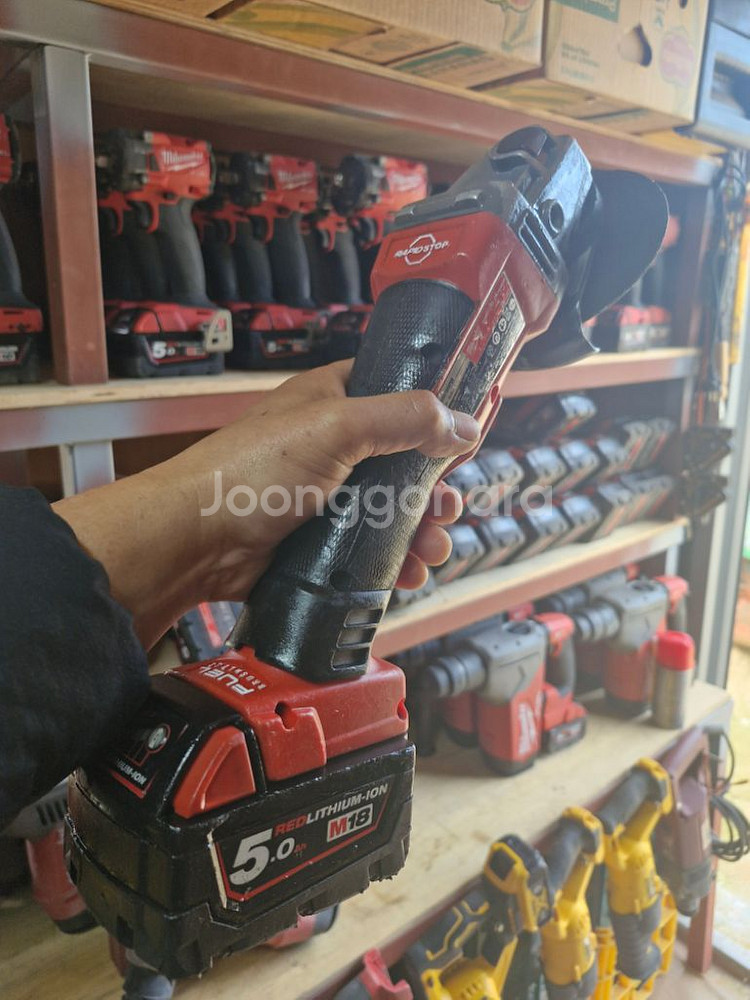 밀워키충전그라인더M18CAG100XPDB패들스위치.9ㅂ--9