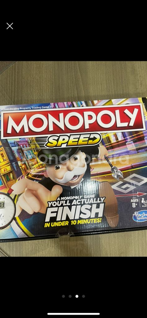 모노폴리 스피드 보드게임 새상품--2