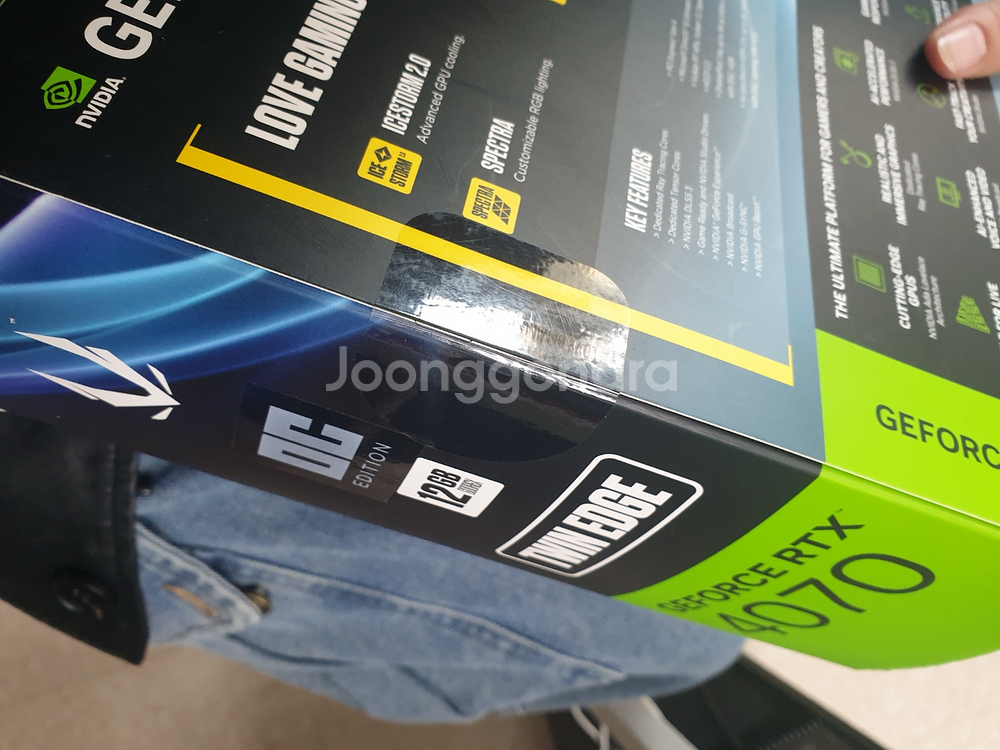 조텍 GEFORCE REX 4070 그래픽카드 미개봉--2