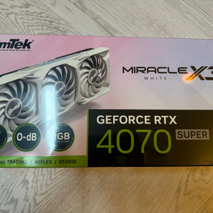 이엠텍 rtx 4070 super 미라클 3x 미개봉