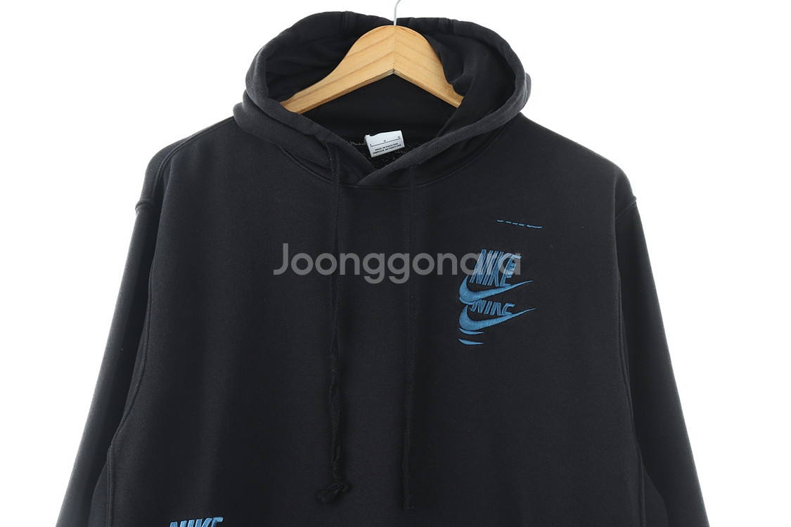 (L) 나이키 후드티셔츠 블랙 올드스쿨 한정판--2