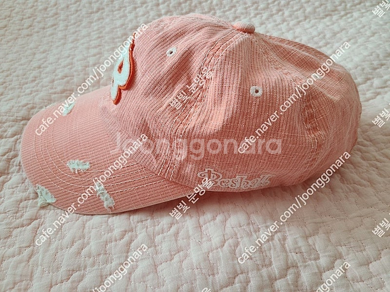 beshall 베쉬올 코랄핑크 모자 판매--3