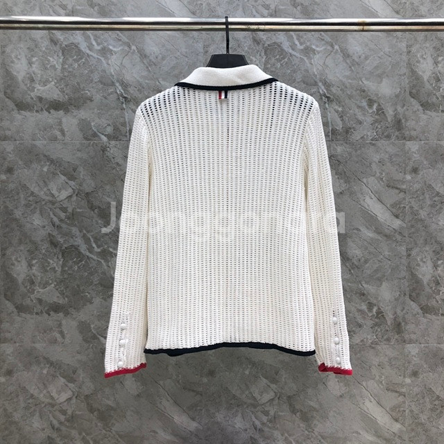 톰브라운 카라넥 여성 니트 가디건 2칼라--3