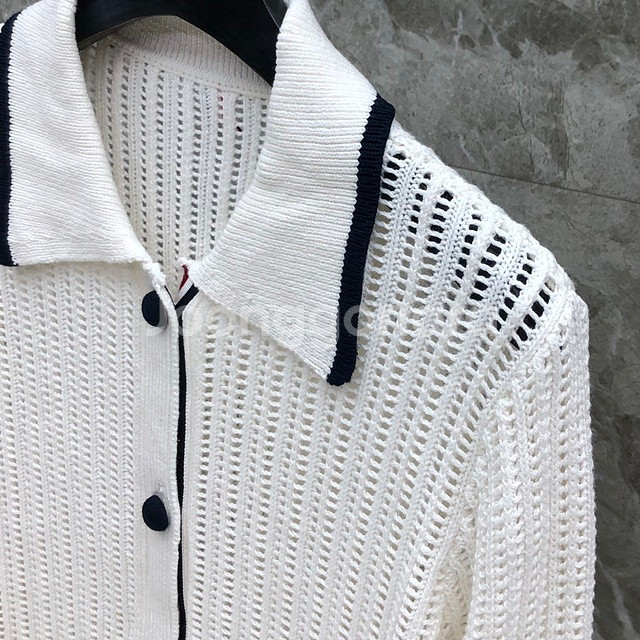 톰브라운 카라넥 여성 니트 가디건 2칼라--6