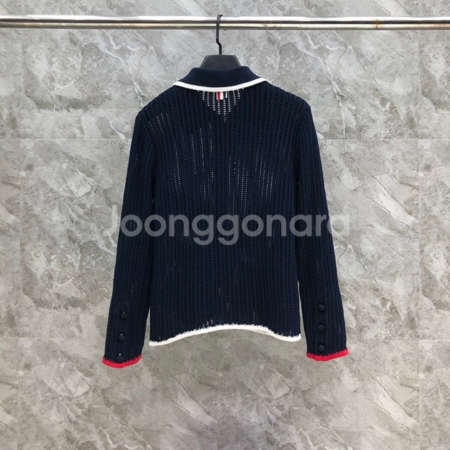 톰브라운 카라넥 여성 니트 가디건 2칼라--5