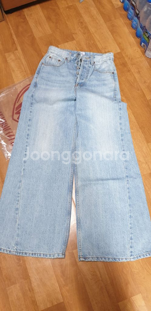 매니모어몽 뷔스티에 벨트 데님팬츠--2