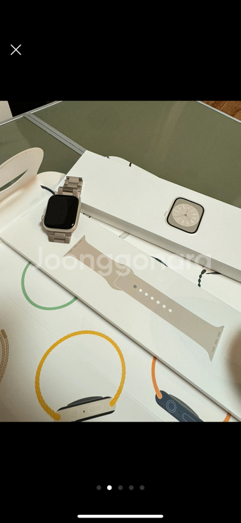 애플워치 8 셀룰러 41mm 스타라이트--1