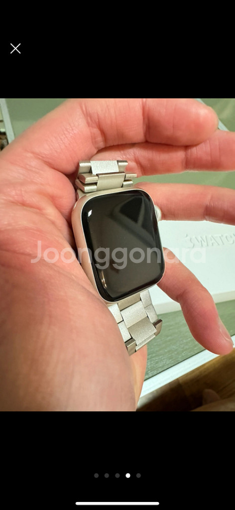 애플워치 8 셀룰러 41mm 스타라이트--3