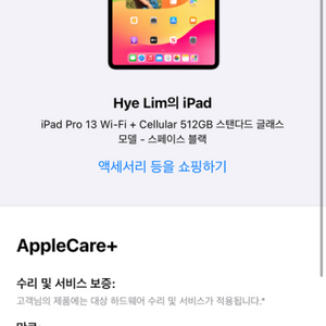 아이패드프로 13 wi-fi + cellular 512