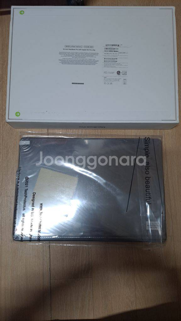 블랙 맥북프로 m3 16인치 12코어 36램 512sd--3