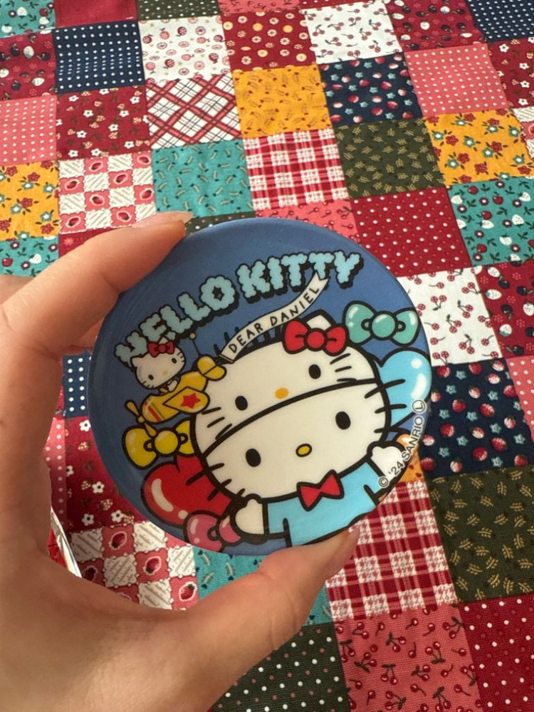 산리오 일본 정품) 헬로키티 50주년 기념 미니플레이트--1