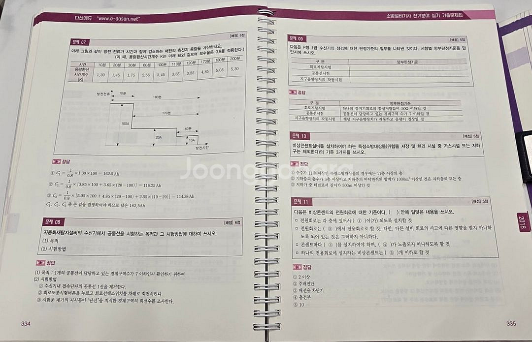 2023다산에듀 소방설비기사 전기실기패키지 USB포함--2