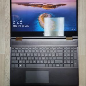 HP X360 15인치 4K 2in1 노트북배터리100