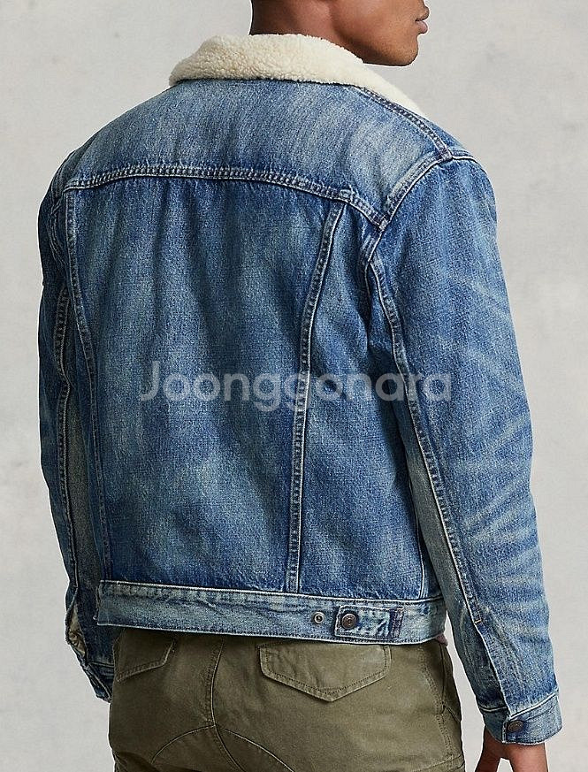 폴로 랄프로렌 쉐르파 데님자켓 택달린 새상품--2