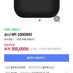 소니 WF-1000XM3