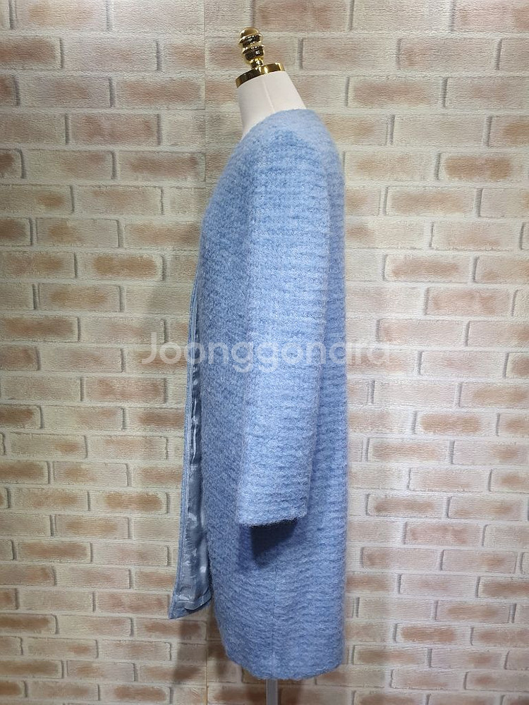 레니본 정품 상태좋은 울 알파카 모헤어 롱코트 ~55--7