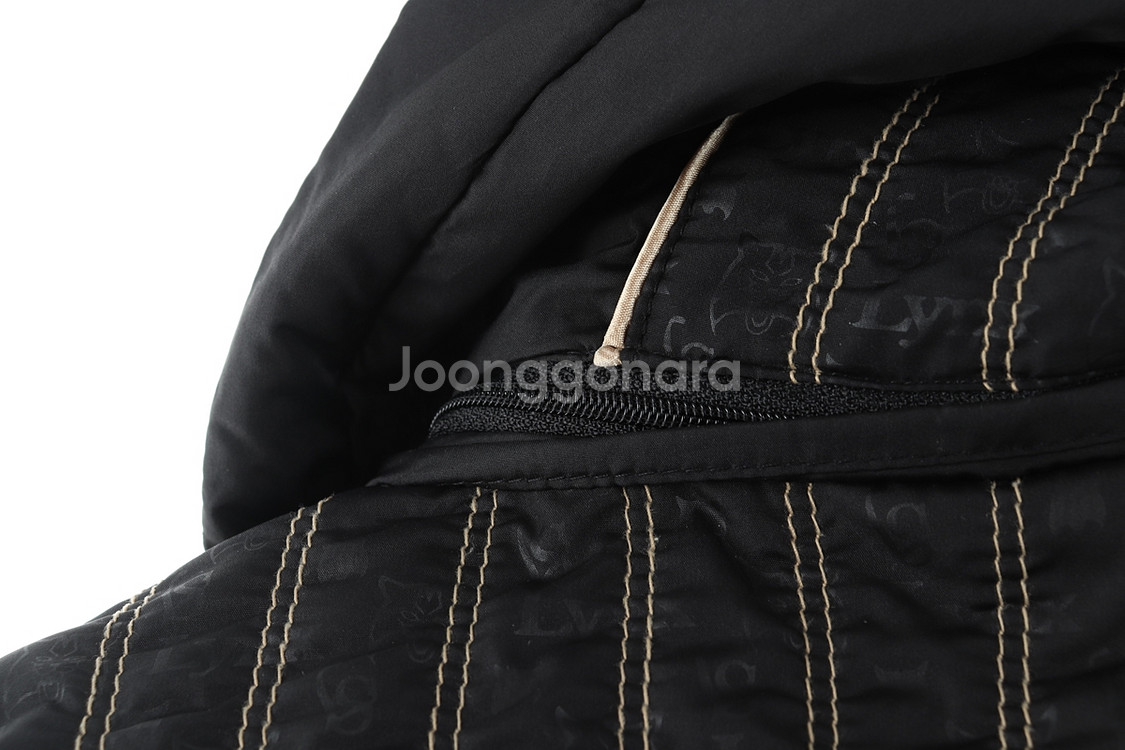W(S) 링스 패딩 점퍼자켓 블랙 올드스쿨 슬림핏--6