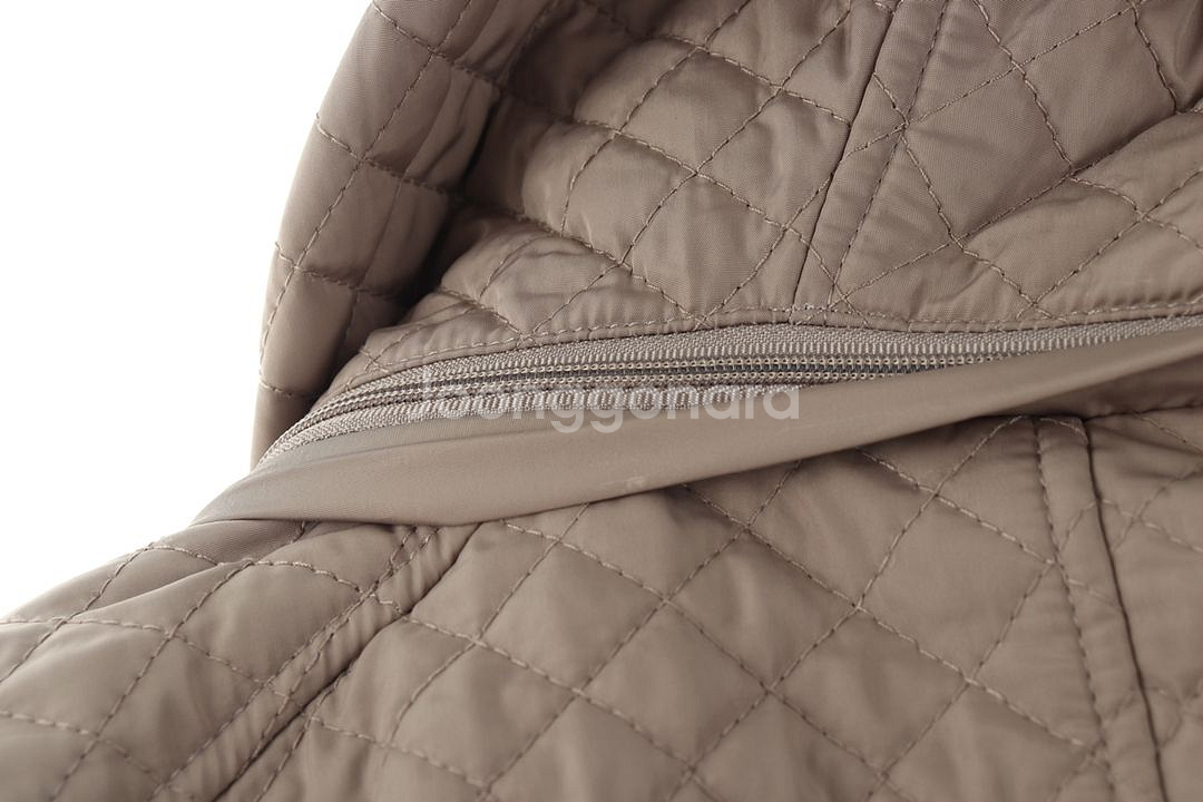 (L) 캘빈클라인 패딩 점퍼자켓 베이지 경량 올드스쿨--6