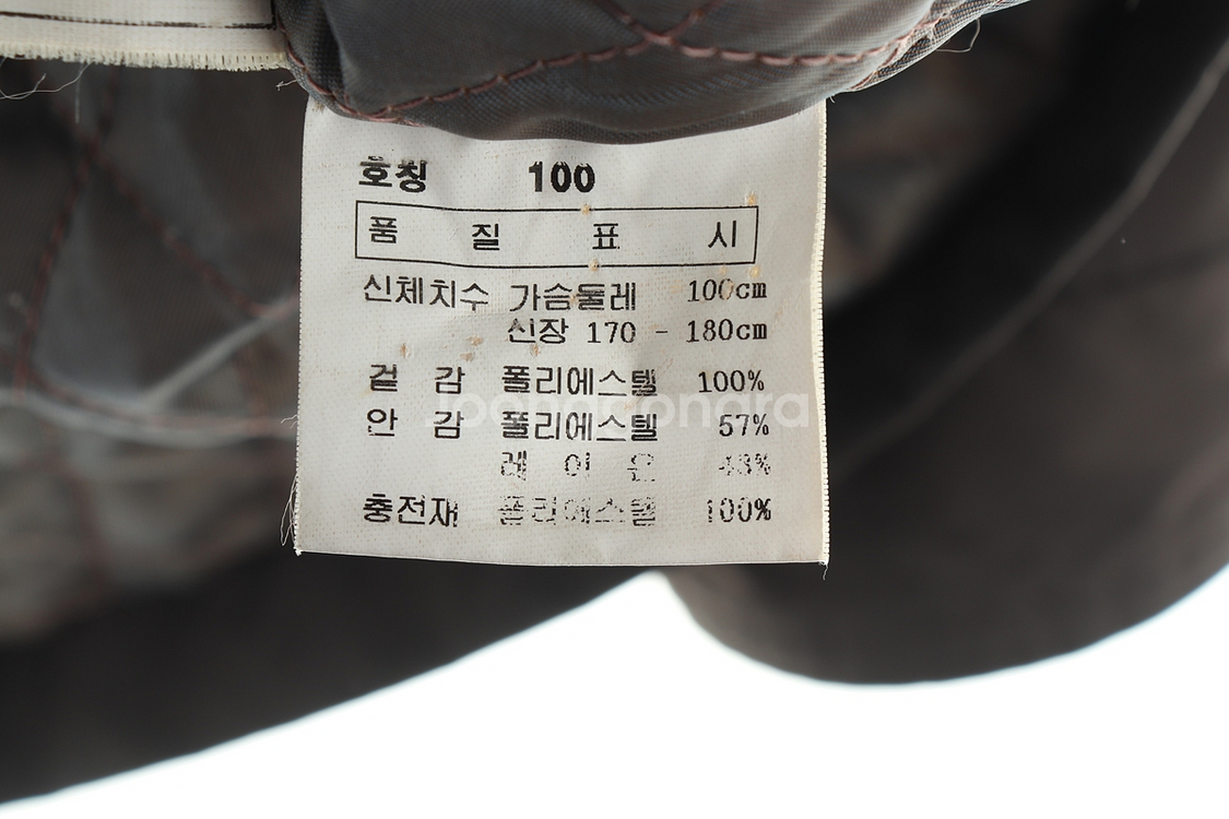 (L) 닥스 패딩 점퍼자켓 카키 야상 올드스쿨--5