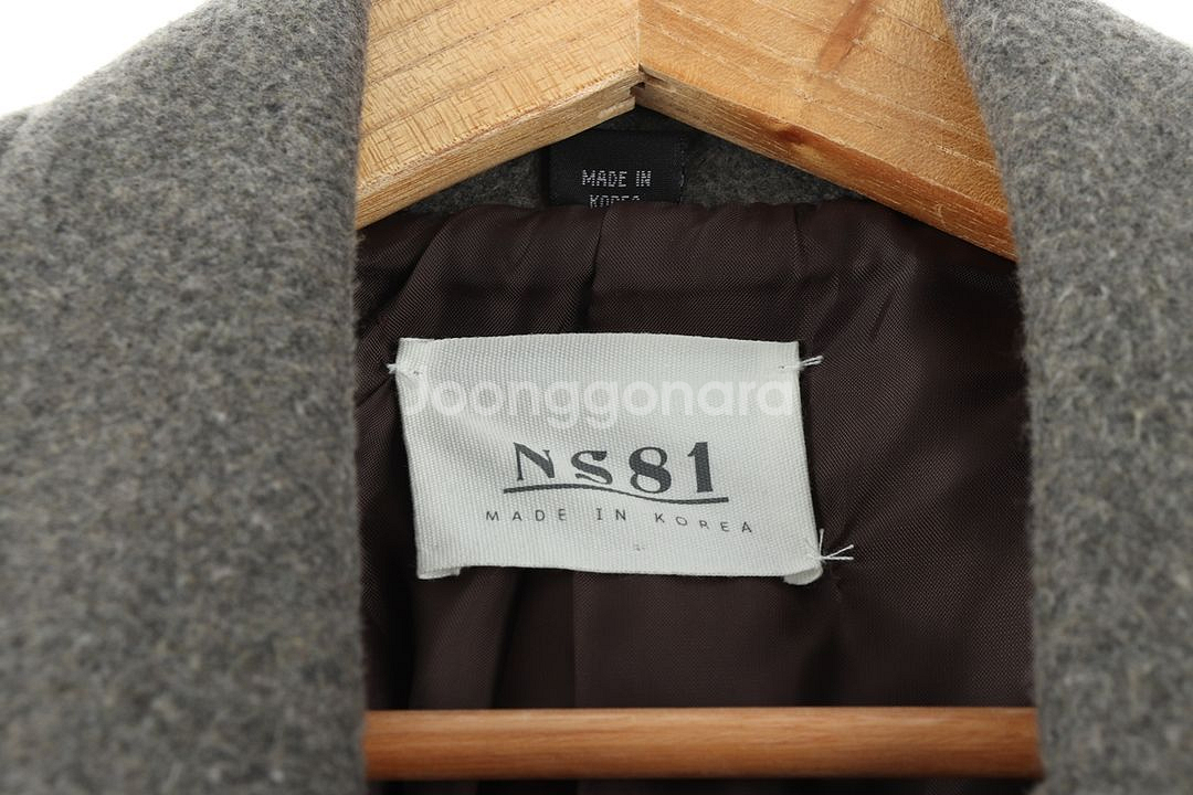 W(F) 브랜드빈티지 코트자켓 그레이 올드스쿨 롱기장--3