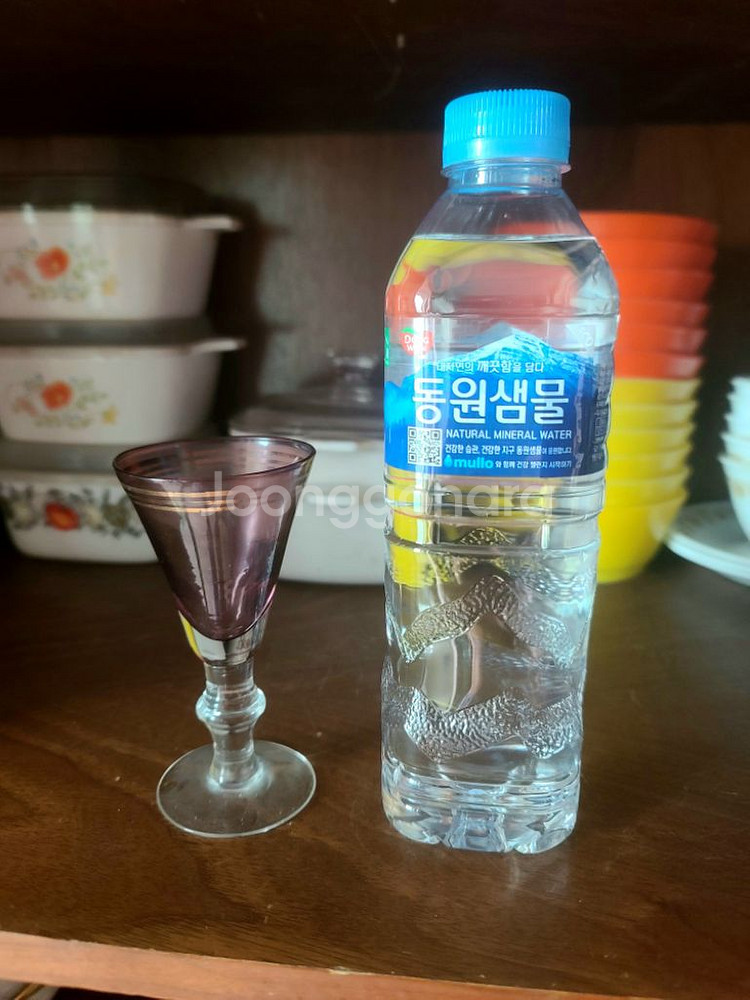 빈티지 유리잔 6개 일괄--2