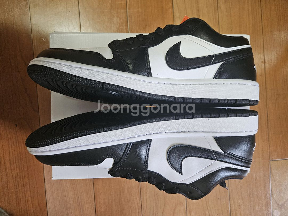w 280 조던 1 로우 블랙 앤 화이트 나이키--3