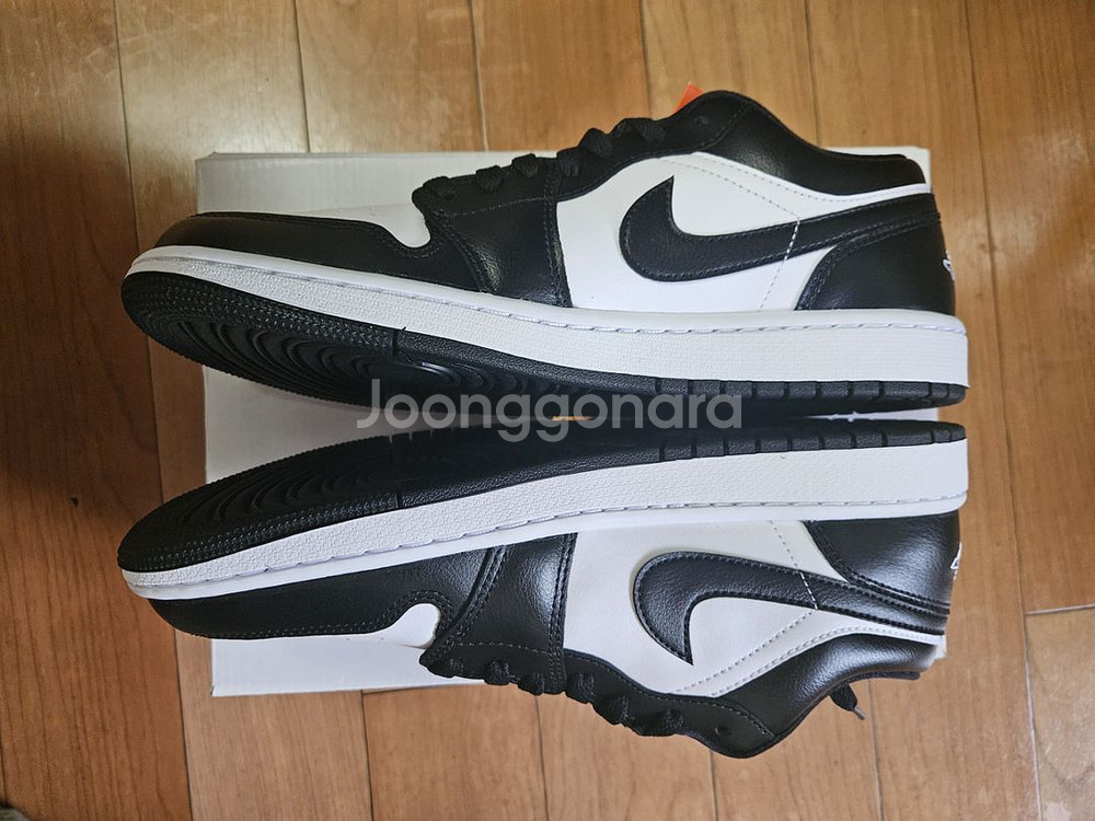 w 280 조던 1 로우 블랙 앤 화이트 나이키--4